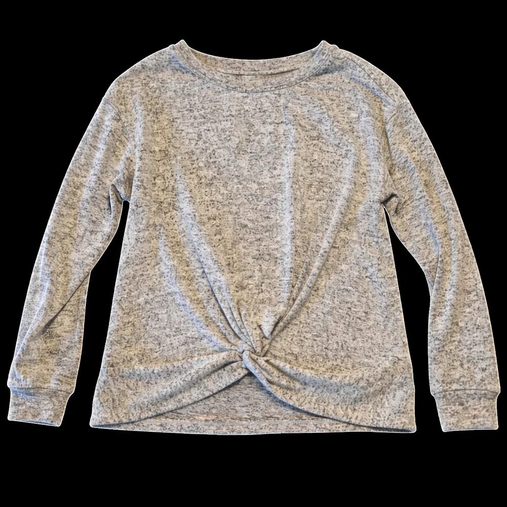 The‎ Children’s Place Front Tie Sweater | Girls M 7/8 | Gray